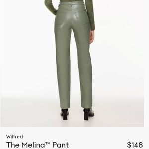 Aritzia Wilfred Bitter Sage Melina Pant